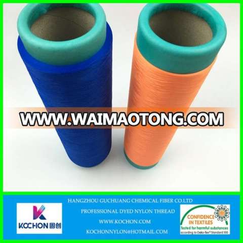 Good quality colorful Elastic Nylon Textured Yarn for sewing of socks